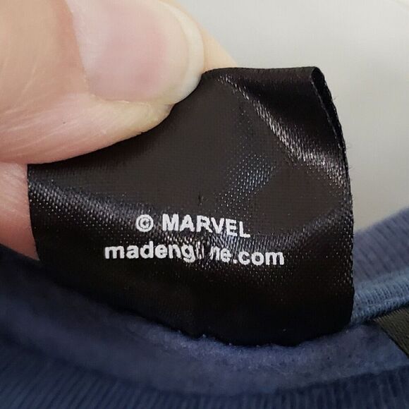 Marvel‎ Spider-Man Sweatshirt Boys Small Blue Cotton Super Hero Spider verse - Picture 6 of 9